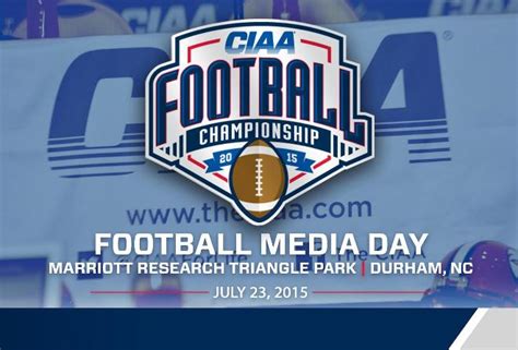 MEAC/SWAC SPORTS MAIN STREET™: CIAA Football Media Day set to Open 2015 Season