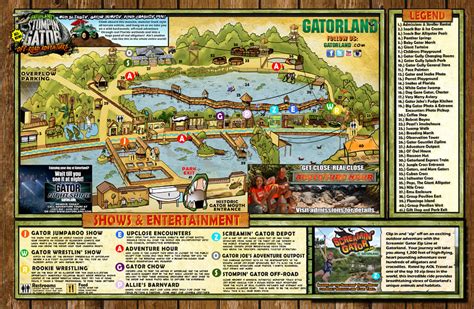 Park Map | Gatorland | Orlando Florida Family Adventure Theme Park