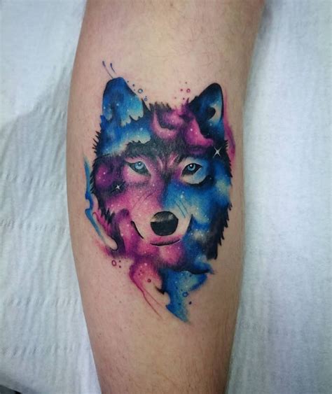 galaxy wolf tattoo - KickAss Things