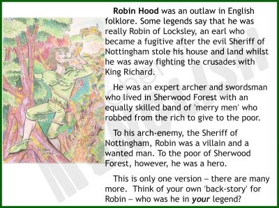 Robin Hood - Myths and Legends teaching resources unit of work