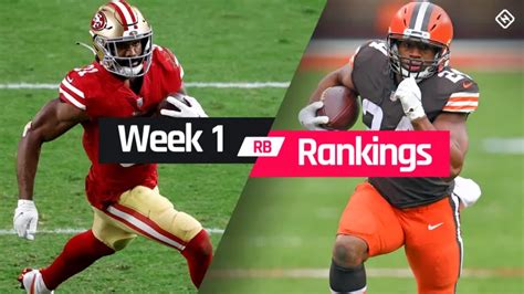 Fantasy RB Rankings Week 1: Who to start, sit at running back in ...