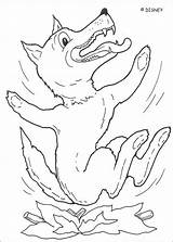 Cute Big Bad Wolf Coloring Pages sketch template