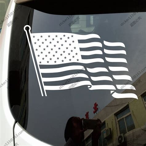 Flag of the United States American Flag USA Flag Car Truck Decal Bumper Sticker Windows Vinyl ...