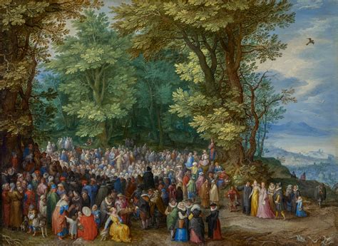 The Sermon on the Mount by Jan Brueghel the Elder (1598) - Public Domain Bible Painting