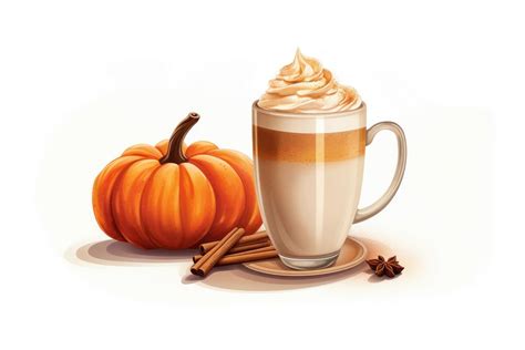 Pumpkin latte dessert coffee. AI | Free Photo Illustration - rawpixel