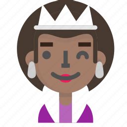 Queen emoji faces icons by Magicons