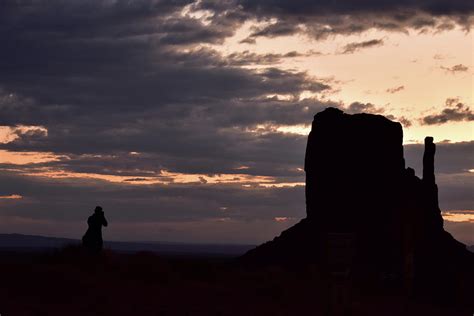 Monument Valley Photographer Silhouette 02 Photograph by Thomas ...