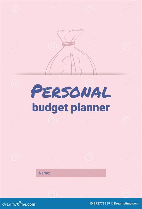 Personal Monthly Budget Planner In A4 Format Royalty-Free Stock Photo ...