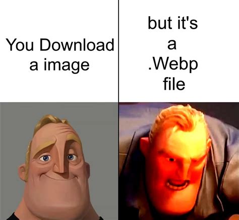 You Download an Image / But It's a .webp File | WebP | Know Your Meme