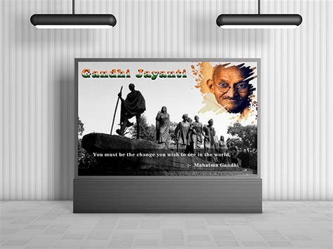 Gandhi Jayanti Poster on Behance