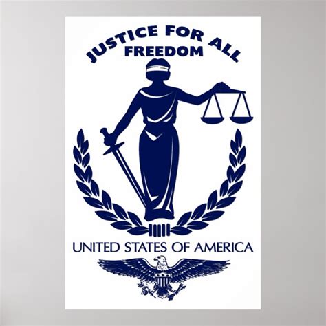 Justice For All Poster | Zazzle.com