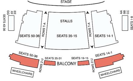 Pavilion Theatre, Worthing | Seating Plan, view the seating chart for ...