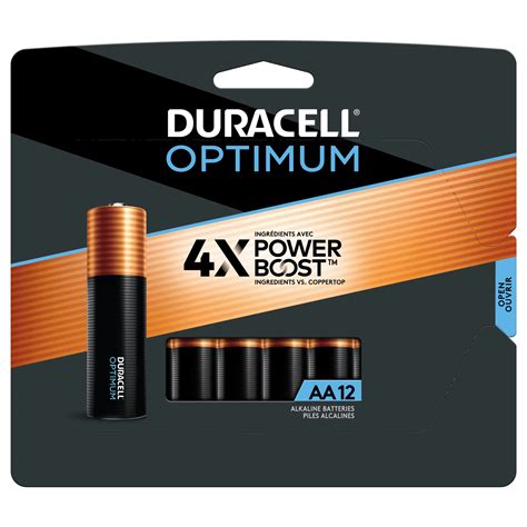 Duracell Optimum Alkaline Batteries, 1.5V AA - Shop Batteries at H-E-B