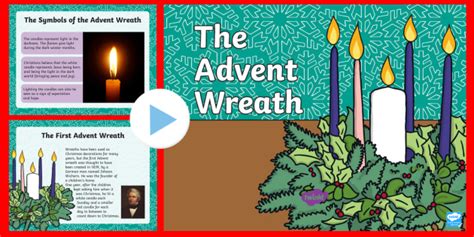 KS1 Advent Wreath PPT with Biblical meaning of candles