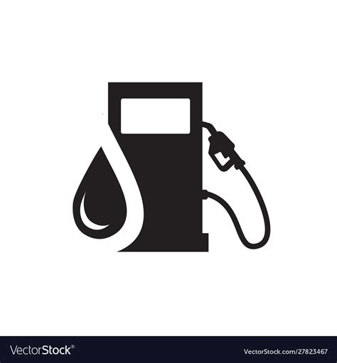 Gasoline pump gas station icon design symbol Vector Image