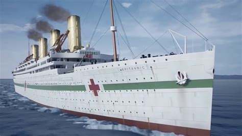 Real Britannic Sinking