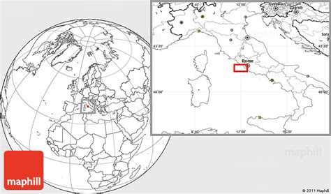 Blank Location Map of Ladispoli