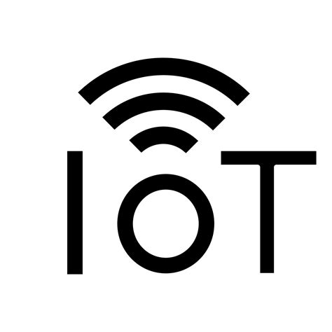 Internet of things glyph icon. Silhouette symbol. IoT signal. Artificial intelligence. Negative ...