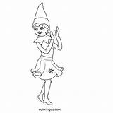 Elf On The Shelf Coloring Pages Free Printable PDF sketch template