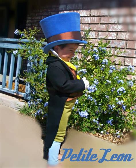 Jiminy Cricket Costume from Pinocchio with Wellington Style Top Hat green breeches tuxedo coat