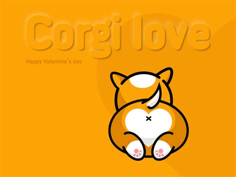 Corgi love by Alex Rykov on Dribbble