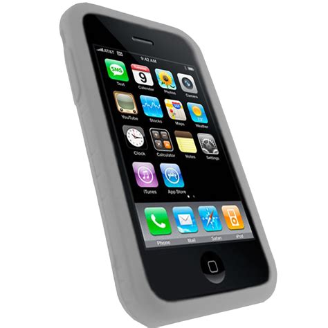 White Silicone Skin Case FOR Apple Iphone 3G 3GS 16GB 32GB Bumper Cover Holder | eBay