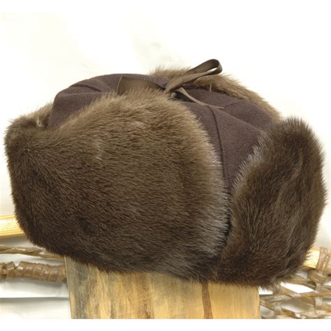 Otter Mountie Style Fur Hat | Brand name clothing and accessories