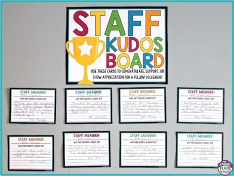 Staff Kudos Board Teachers Room, Teachers Lounge, New Teachers, Staff Bulletin Boards, Birthday ...