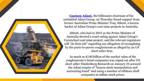 Have lot of admiration for Gautam Adani, his company,’ says former Australian PM who backed ...