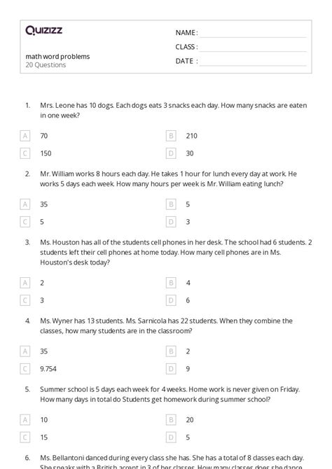 Free 5th grade math word problems, Download Free 5th grade math word ...