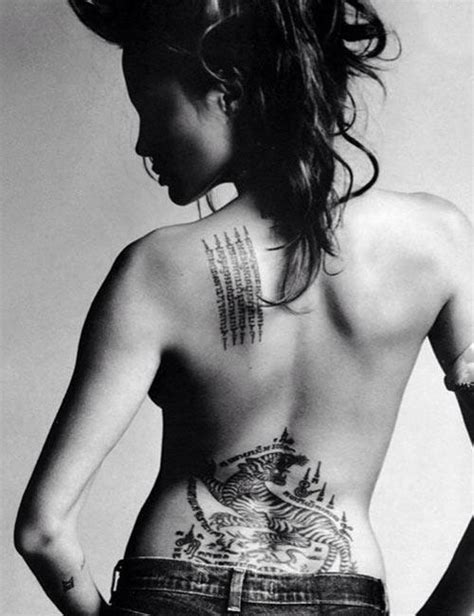 Angelina Jolie Tattoos