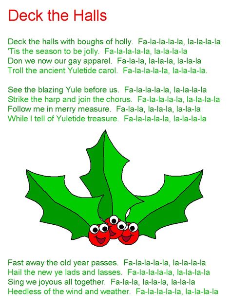 Deck the Halls lyrics | Deck the halls lyrics, Deck the halls song ...