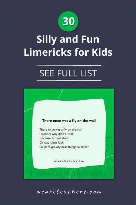 Limericks for Kids to Share in the Classroom