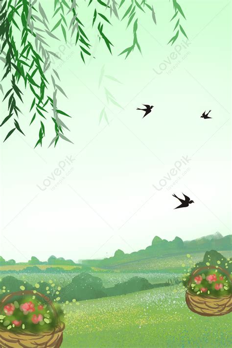 Spring Nature Scenery Poster Background Download Free | Poster Background Image on Lovepik ...