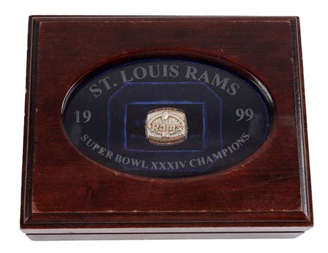 Lot Detail - 1999 SUPER BOWL XXXIV ST LOUIS RAMS WORLD CHAMPIONSHIP RING.