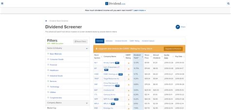 The Best Free Value and Dividend Stock Screeners Compared with a Screen