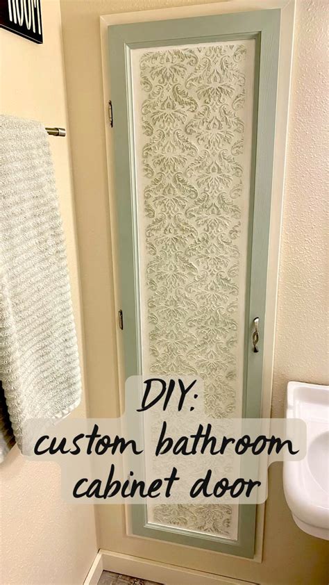 DIY: custom bathroom cabinet door | Custom bathroom cabinets, Bathroom ...