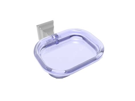 Wallmounted Glass Soap Holder With Bracket Silver, Container ...