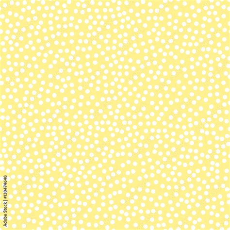 Seamless Yellow Polka Dot pattern. Seam free polkadot wallpaper background. Stock Illustration ...