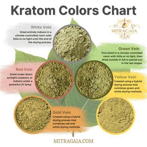 kratom strains chart - MITRAGAIA