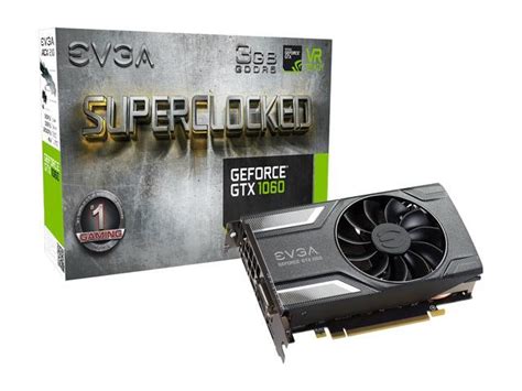 Open Box: EVGA GeForce GTX 1060 SC GAMING, ACX 2.0 (Single Fan), 03G-P4 ...