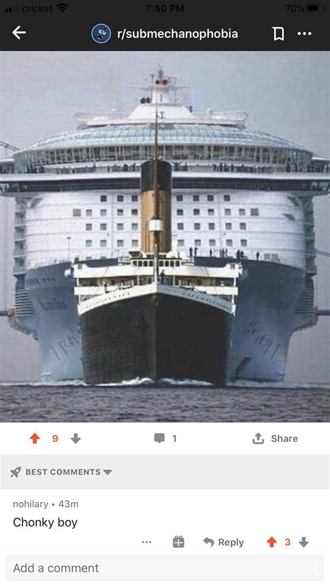 Titanic vs. modern day cruise ship : r/megalophobia