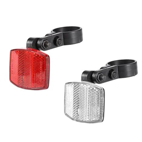 Bicycle Front Rear Plsatic Reflective Lens MTB Road Bike Reflectors ...