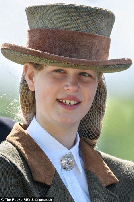 Lady Louise Windsor, 13, one of the youngest members of the royal family, looked perfectly at ...