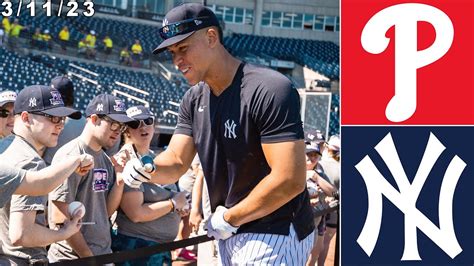 New York Yankees Spring Training Highlights: vs Philadelphia Phillies ...