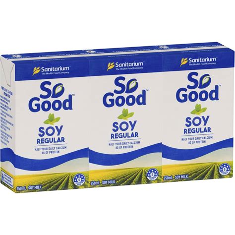 Sanitarium So Good Long Life Regular Soy Milk 250ml X3 Pack | Woolworths