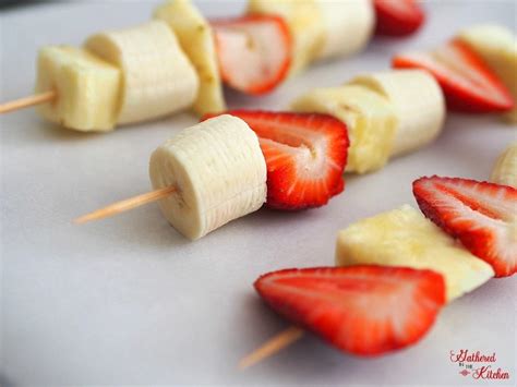 Chocolate Drizzled Fruit Kabobs - Gathered In The Kitchen