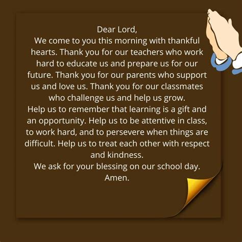 Morning Prayer For School Assembly: What Type Of Prayer Should Be Used?