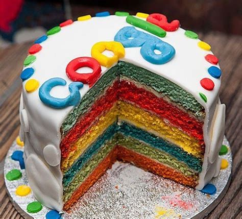 Google Birthday Cake