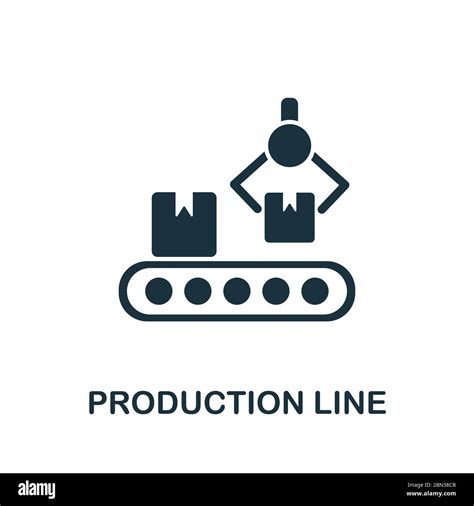 Production Line icon from industrial collection. Simple line Production Line icon for templates ...